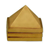Divya Mantra Vastu Wish Multilayered 1 Inch Zinc Pyramid (Set Of 3) 91 Pyramids in Total - Divya Mantra