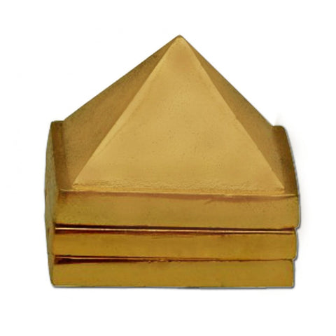 Divya Mantra Vastu Wish Multilayered 1.5 Inches Zinc Pyramid (Set Of 3) 91 Pyramids in Total - Divya Mantra
