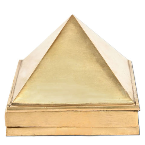 Divya Mantra Vastu Wish Multilayered 2 Inches Pure Brass Pyramid (Set Of 3) 91 Pyramids in Total - Divya Mantra