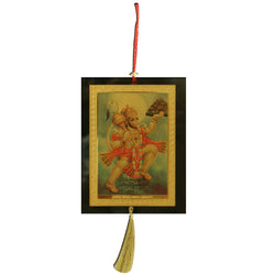 Divya Mantra Sri Hanuman Lifting Parvat Talisman Gift Pendant Amulet for Car Rear View Mirror Decor Ornament Accessories/Good Luck Charm Protection Interior Wall Hanging Showpiece - Divya Mantra