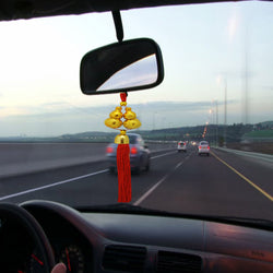 Car Decoration Rear View Mirror Hanging Accessories Feng Shui Wu Lou
