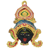 Divya Mantra Traditional Evil Eye Protector Vastu Wall Hanging Mount Art Antique Decorative Metal Sculpture Face Mask Kali Maa - Divya Mantra