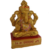 Divya Mantra Hindu God Ganesha Idol Sculpture Statue Puja / Car Dashboard Murti For Good Luck Financial Prosperity - Divya Mantra