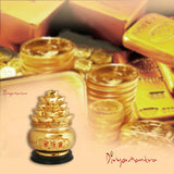 Divya Mantra Feng Shui Gold Ingot Yuan Bao Overflowing Wealth Pot For Abundance Financial Prosperity Luck - Divya Mantra