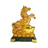 Divya Mantra Feng Shui Yang Horse on Ingot and Wealth for Success Fame Popularity and Money Luck - Divya Mantra