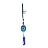Divya Mantra Decorative Evil Eye Oval Ocean Pendant Amulet for Car Rear View Mirror Decor Ornament Accessories/Good Luck Charm Protection Interior Wall Hanging Showpiece - Divya Mantra