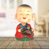 Divya Mantra Feng Shui Lovely Baby Happy Buddha Swing Little Monk Car Interior Decoration Dashboard Accessories Spring Arts And Crafts - Divya Mantra