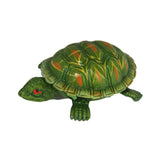 Divya Mantra Feng Shui Vastu Tortoise Turtle Swing Spring Arts And Crafts Brown Cash Almirah / Fridge Magnet Green - Divya Mantra