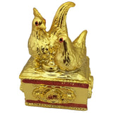 Divya Mantra Feng Shui Pair of Golden Mandarin Ducks For Love Luck Bedroom Decor Gift - Divya Mantra
