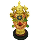 Divya Mantra Feng Shui Chinese Rashi & Tibetan Efficacious Protection Nepal Buddhism Eight 8 Auspicious Good Luck Symbols Prayer Statue - Divya Mantra