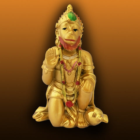 Divya Mantra Hindu God Hanuman Idol Sculpture Statue Murti For Puja / Car Dashboard / Gift - Divya Mantra
