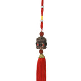 Divya Mantra Decorative Tibetan Buddhism Mani Cylinder / Prayer Drum Feng Shui Gift Pendant Amulet for Car Rear View Mirror Decor Ornament Accessories/Good Luck Charm Interior Wall Hanging Showpiece - Divya Mantra