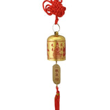 Divya Mantra Decorative Chinese Feng Shui Bell Talisman Gift Pendant Amulet for Car Rear View Mirror Decor Ornament Accessories/Good Luck Charm Protection Interior Wall Hanging Showpiece - Divya Mantra