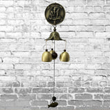 Divya Mantra Feng Shui 3 Fengling Bells Elephant Metal Good Luck Bronze Windchime Gift For Home - Divya Mantra