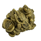 Divya Mantra Feng Shui Three Tiered Tortoises for Health Wealth & Luck - Divya Mantra