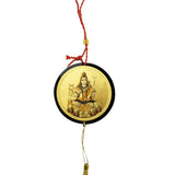 Divya Mantra Sri Shiv Mahadev Talisman Gift Pendant Amulet for Car Rear View Mirror Decor Ornament Accessories/Good Luck Charm Protection Interior Wall Hanging Showpiece - Divya Mantra