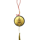 Divya Mantra Sri Shiv Mahadev Talisman Gift Pendant Amulet for Car Rear View Mirror Decor Ornament Accessories/Good Luck Charm Protection Interior Wall Hanging Showpiece - Combo Set of 2 - Divya Mantra