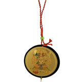 Divya Mantra Sri Shri Pancha Mukhi Hanuman Talisman Gift Pendant Amulet for Car Rear View Mirror Decor Ornament Accessories/Good Luck Charm Protection Interior Wall Hanging Showpiece - Combo Set of 2 - Divya Mantra