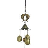 Divya Mantra Feng Shui 3 Fengling Bells Carp Fish Pair Metal Good Luck Bronze Windchime Gift For Home - Divya Mantra
