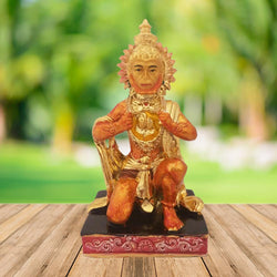 Divya Mantra Hindu God Sri Hanuman Idol Sculpture Statue Murti For Puja / Car Dashboard / Gift - Divya Mantra