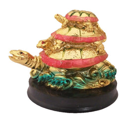 Divya Mantra Feng Shui Three Tiered Tortoise For Longevity, Descendant Luck, Career Progression and Protection from Bad Intentions - Divya Mantra