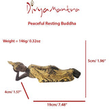 Divya Mantra Peaceful Resting Buddha Small Premium Antique Finish - Divya Mantra