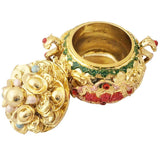 Diya Mantra Feng Shui Golden Colourful Wealth Bowl - Divya Mantra