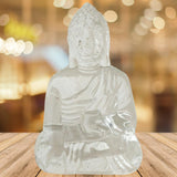 Divya Mantra Meditating Gautam Buddha Murti Sculpture Statue Puja/Car Dashboard Idol for Peace and Serenity  - Divya Mantra