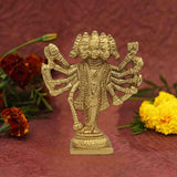 Divya Mantra Sri Panchmukhi Hanuman Idol Murti Trishakti Yantra for Car Home Wall Decor Temple Pooja Items Decorative Showpiece Vastu Yoga Symbol Shiva Trishul, Lucky Om, Swastik - Multi - Set of 2 - Divya Mantra