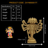 Divya Mantra Sri Panchmukhi Hanuman Idol Murti Statue Om Indian Mandir Home Wall Decor Hindu Temple Pooja Items Vastu Decorative Car Hanging Diwali Puja Double Sided Symbol - Multi - Set of 2 - Divya Mantra