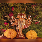 Divya Mantra Sri Panchmukhi Hanuman Idol Murti Trishakti Yantra Shiva Trishul, Om Sign, Swastik Good Luck Charm Single Sided Green Home Wall Decor Pooja Items Vastu Car Hanging - Multi - Set of 2 - Divya Mantra