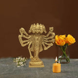 Divya Mantra Sri Hindu God Panchmukhi (Five Faced) Hanuman Idol Sculpture Statue Murti - Puja/ Pooja Room, Meditation, Prayer, Office, Business, Temple, Home Decor Lucky Gift Collection Item/ Product - Divya Mantra