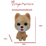 Divya Mantra Dancing Dog Dashboard Bobble Head Toy Doll Showpiece, Collection Figurines, Gifts for Kids, Car Decoration - Divya Mantra