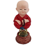 Divya Mantra Chanting Dashboard Monk Toy Doll Showpiece, Collection Figurines, Gifts for Kids, Car Decoration - Divya Mantra