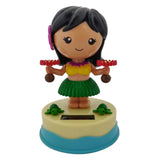 Divya Mantra Solar Power Dashboard Bobble Head Dancing Shaking Hulla Girl Toy Doll Showpiece, Collection Figurines, Gifts for Kids, Car Decoration - Divya Mantra