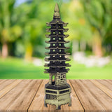 Feng Shui 9 Tier Wen Chang Pagoda Metallic Education Tower for Protection and Knowledge