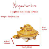 Feng Shui Three Tiered Tortoise for Longevity, Descendant Luck, Career Progression and Protection from Bad Intentions Home & Kitchen