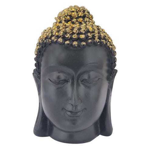 Divya Mantra Meditating Gautam Buddha Head Murti Sculpture Statue Puja/Car Dashboard Idol for Peace and Serenity - Divya Mantra