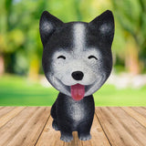 Divya Mantra Smiling Cute Dog Dashboard Bobble Head Toy Doll Showpiece, Collection Figurines, Gifts for Kids, Car Decoration - Divya Mantra