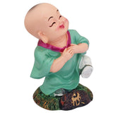 Divya Mantra Happy Tibetan Monk Baby Lama Dashboard Toy Smiling Doll Showpiece, Collection Figurines, Gifts for Kids, Car Decoration - Divya Mantra