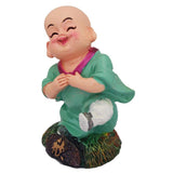 Divya Mantra Happy Tibetan Monk Baby Lama Dashboard Toy Smiling Doll Showpiece, Collection Figurines, Gifts for Kids, Car Decoration - Divya Mantra