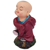 Divya Mantra Happy Tibetan Monk Baby Lama Dashboard Toy Playing Doll Showpiece, Collection Figurines, Gifts for Kids, Car Decoration - Divya Mantra