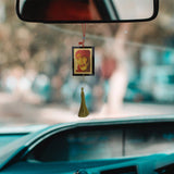 Divya Mantra Spiritual Sri Sai Baba Sainath Talisman Gift Pendant Amulet Car Rear View Mirror Decor Ornament Accessories/Good Luck, Money, Wealth, Protection Interior Home Wall Hanging Gift Showpiece - Divya Mantra