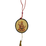 Divya Mantra Spiritual Hindu God Sri Flying Hanuman Lifting Parvat Pendant Amulet Car Rear View Mirror Decor Ornament Accessories/Good Luck, Money, Wealth Interior Home Wall Hanging Gift Showpiece - Divya Mantra