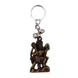 Divya Mantra Sri Hindu God Hindu God Hanuman/ Bajrang Bali Idol Sculpture Statue Murti Puja/Pooja Room, Meditation, Prayer, Office, Temple, Home Decor & 2 Hanuman Keychains -Bike/Car/ Home; Gift Set - Divya Mantra