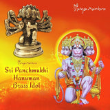Divya Mantra Sri Hindu God Panchmukhi (Five Faced) Hanuman Idol Sculpture Statue Murti - Puja/Pooja Room, Meditation, Prayer, Office, Business, Temple, Home Decor Lucky Gift Collection Item/Product - Divya Mantra