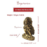 Divya Mantra Sri Hindu Goddess Mata Maha Kali Maa Idol Sculpture Statue Murti -Puja/Pooja Room, Meditation, Prayer, Office, Temple, Home Decor Gift Collection Item/Product-Money, Good Luck, Prosperity - Divya Mantra