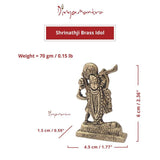 Divya Mantra Sri Hindu God Shrinathji Nathdwara Idol Sculpture Statue Murti -Puja/Pooja Room, Meditation, Prayer, Office, Temple, Home Decor Gift Collection Item/Product-Money, Good Luck, Prosperity - Divya Mantra