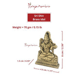 Divya Mantra Sri Hindu God Shiva Shankar Idol Sculpture Statue Murti - Puja Room, Meditation, Prayer, Office, Business, Temple, Home Decor Gift Collection Item/Product-Money, Good Luck, Prosperity - Divya Mantra