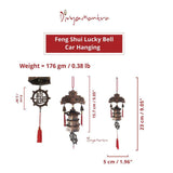 Divya Mantra Home /Office / Window Interior Decoration Wall Hanging Feng Shui Pagoda Wind Chime Sound Metallic Bell with 3 Dragons & Red Tassel Lucky Wealth Ornament; Vastu, Money; Gift Items/Products - Divya Mantra